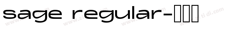 sage regular字体转换